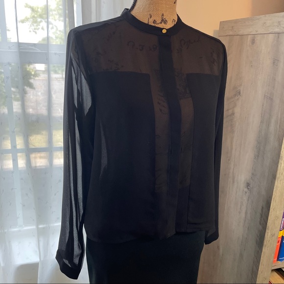 H&M black see-through blouse - Picture 1 of 9